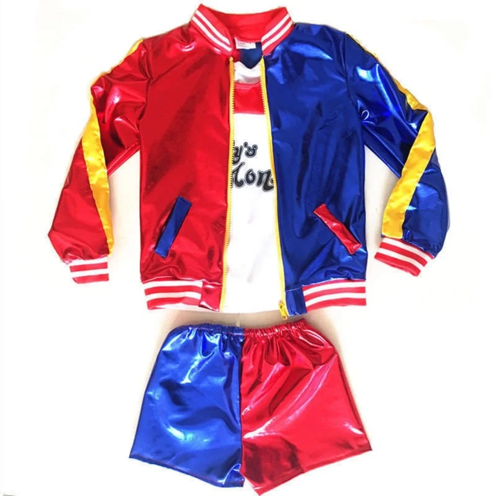 Harley Quinn Suicide Squad Halloween Costume 130 set
